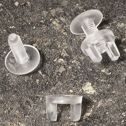 Plastové šrouby na displeje, transparentní průměr 4,8 mm, délka 12 mm 