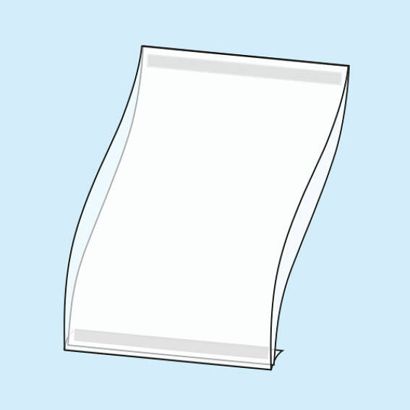 Sklopné průhledné obaly, tvrdý PVC 