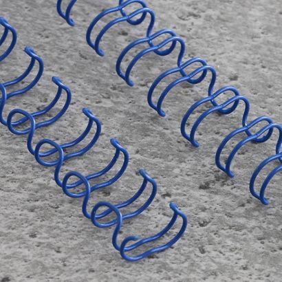 Drátěný knižní hřbet 3:1, DIN A4, 5,5 mm (3/16")  | modrá 