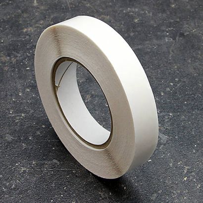 Double-sided adhesive PET tape with fingerlift, low adhesive on one side, TSAM05-FL 18 mm | 50 m