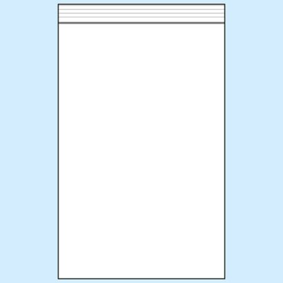 Zip lock bags, PE foil 50 µm | 220 x 310 mm 