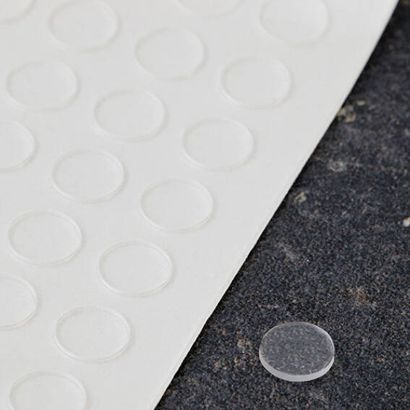 Ochrana nábytku, kruhová podložka, samolepicí 8 mm | transparentní provedení 