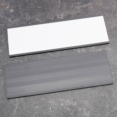 Držák štítků, C profil, magnetický, výřezky 50 mm | 120 mm | nesamolepicí 