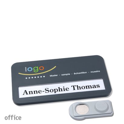 Jmenovky office color-print, magnet antracitová  | Magnet smag® 