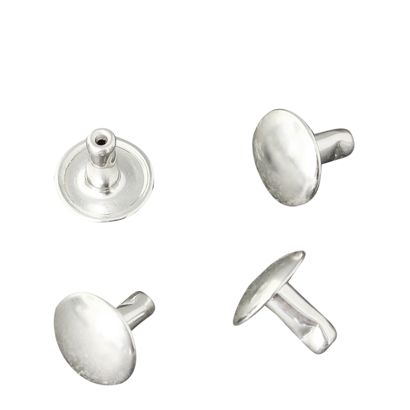Double tubular rivets, lower part, closed, type A, 7 mm head diameter 