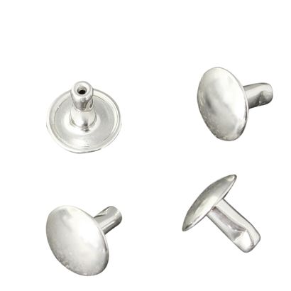 Dvojité duté nýty, spodní díl, zavřené, typ A, průměr hlavičky 9,1 mm 