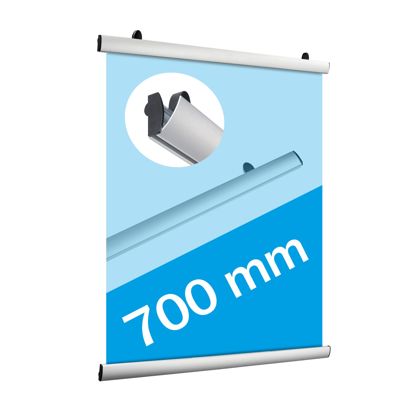 Upínací lišty pro plakáty, hliníkové, odklopné 700 mm