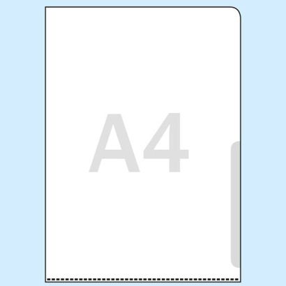 L-Folders for A4, transparent smooth  | 160 µm