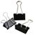 Fold back clips, black 41 mm
