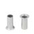 Hollow eyelets, 100 - 130 sheets, silver 14 mm
