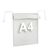 Wire frame pockets for A4, short-edge opening, with flap Bulk pack (of 100) 