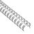 Wire bindings 3:1, A5 16,0 mm (5/8")  | silver 