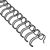 Wire bindings 2:1, A4 black | 12,7 mm (1/2")