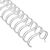 Wire bindings 2:1, A4 25,4 mm (1")  | white 