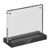 Magnetic T-menu holder with matt black base landscape | A6