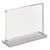 Magnetic T-menu holder with transparent matt base landscape | A5