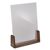 Menu holder wood LignoLine A4  | portrait format  | walnut wood|acrylic (PMMA) 