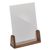 Menu holder wood LignoLine portrait | A5 | walnut wood, acrylic (PMMA)