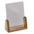 Menu holder wood LignoLine portrait | A6 | beech wood, acrylic (PMMA)