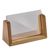 Menu holder wood LignoLine landscape | A7 | beech wood, acrylic (PMMA)