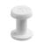 Snap rivets with thick head white  | 10 mm