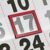 Date indicators, elastic cord with two metal-ends, red, classic window E3, 20 x 28 mm inside, 26 x 35 mm outside | 300 mm