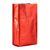 Coffee bag with aroma valve, red 245 x 100 mm