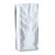 Coffee bag with aroma valve, silver 375 x 140 mm