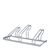 Bicycle rack floor, metal 3 bicycles