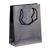 Gift bag, glossy dark blue  | 20 x 25 x 8 cm 