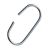 C-hooks, 40 mm long, zinc-palted 40 mm