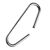 C-hooks, 38 mm long, zinc-palted 38 mm