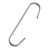 C-hooks, 62 mm long, zinc-plated 62 mm