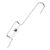 Polyester wire hanger transparent gem  | Small hook 