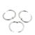 Binding rings metal 14 mm - delivered open  | silver 