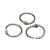 Binding rings metal 19 mm  | silver 
