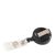 Badge reel PREMIUM, made of plastic black 