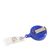 Badge reel PREMIUM, made of plastic blue 