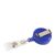 Badge reel, made of plastic blue 