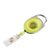 Retractable badge reel yellow|transparent 