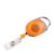 Retractable badge reel orange|transparent 