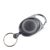 Retractable key ring black|transparent 