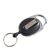 Retractable key chain with clip black