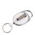 Retractable key chain with clip white 