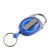 Retractable key chain with clip blue|transparent 