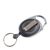 Retractable key chain with clip black|transparent 