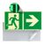 Emergency Exit sign, phosphorescent, plastic, ISO 7010 right 