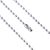 Ball chains with connector 300 mm | 2.4 mm | silver  |  