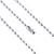 Ball chains with connector silver | 2,4 mm | 400 mm