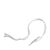 Cotton thread with metal end white | 80 mm